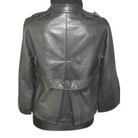 3.1 Phillip Lim Lederjacke in Schwarz