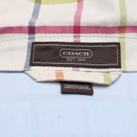 Coach Coat with plaid pattern