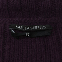 Karl Lagerfeld Strickjacke in Violett