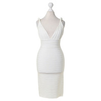 Hervé Léger Bodycon dress in white