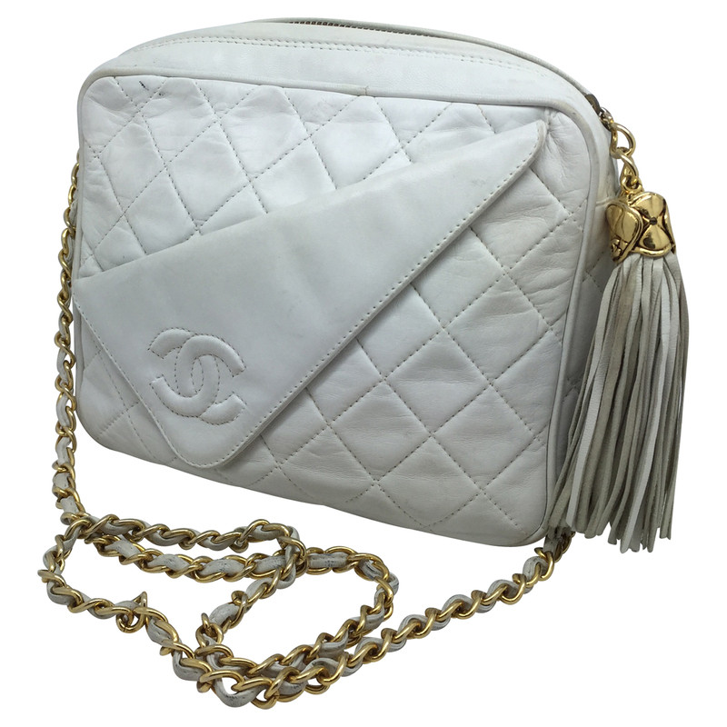 Chanel Camera Leather in White