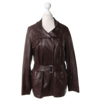 Loro Piana Leather jacket in Brown