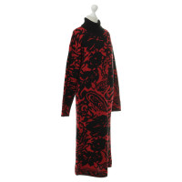 Leonard zwart-rode trui jurk