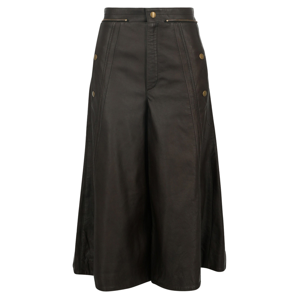 Chloé Trousers Leather in Brown
