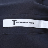 Alexander Wang Blauer Mantel mit Seide