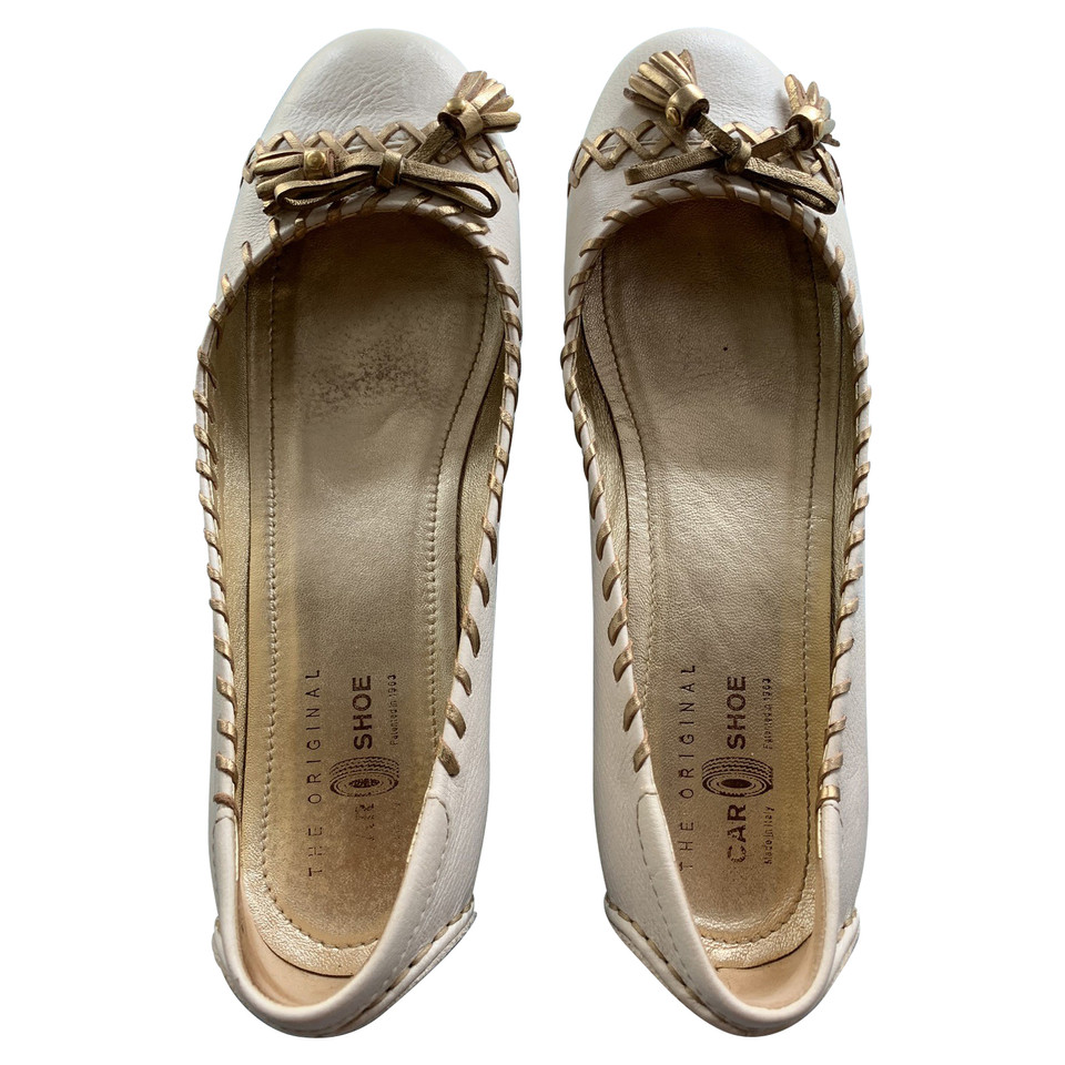 Prada Slippers/Ballerinas Leather in Cream
