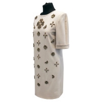Alberta Ferretti Kleid aus Baumwolle in Creme