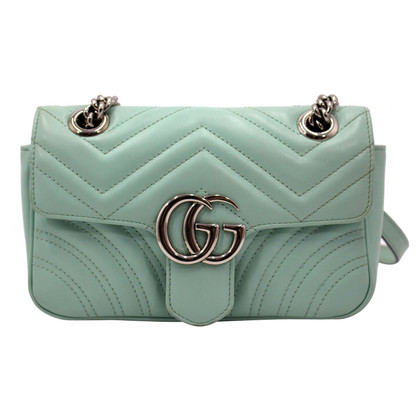 Gucci Marmont Bag Leer in Groen