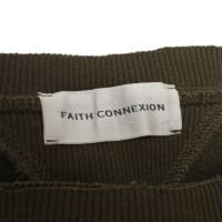 Faith Connexion Oberteil aus Baumwolle in Khaki