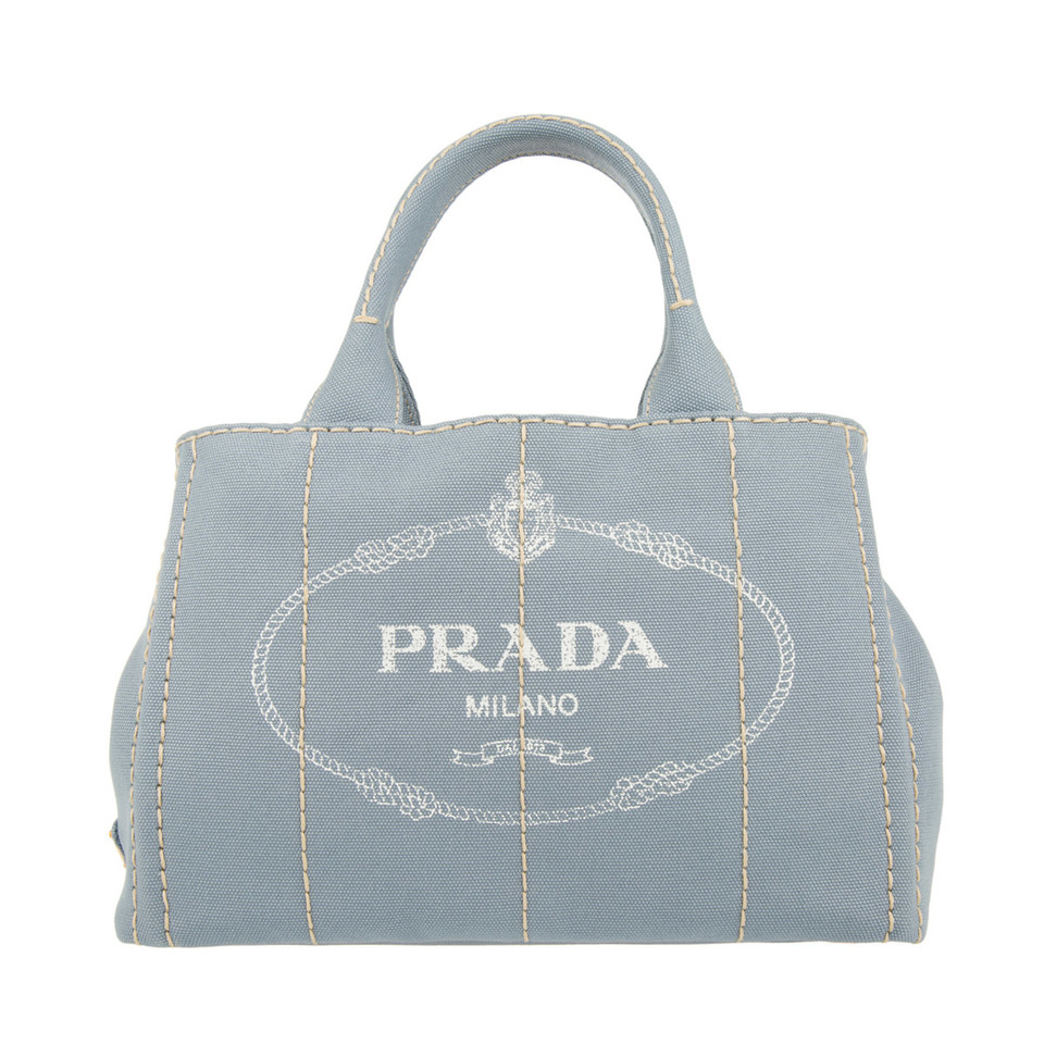 Prada Shopping Bag in Blu