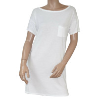 T By Alexander Wang Kleid aus Baumwolle in Weiß