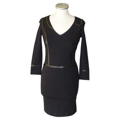 Emporio Armani Kleid aus Baumwolle in Schwarz