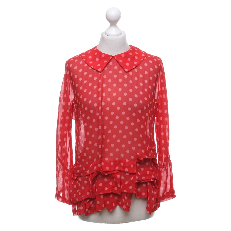 Comme Des Garçons top with polka dots