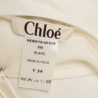 Chloé Maxi jurk in wit met lus