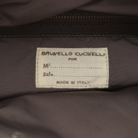 Brunello Cucinelli Handtasche aus Leder in Braun