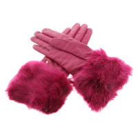 Ted Baker Leather gloves with faux fur