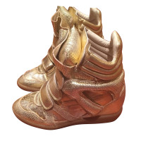 Isabel Marant scarpe da ginnastica color oro