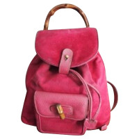 Gucci Backpack Suede in Pink