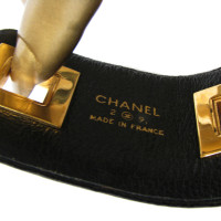 Chanel Two wide Leather Wristbands