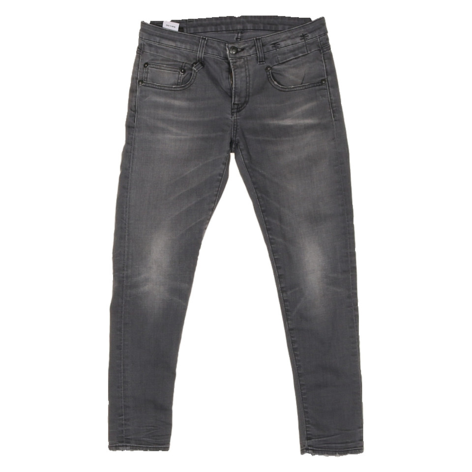 R 13 Jeans aus Baumwolle in Grau