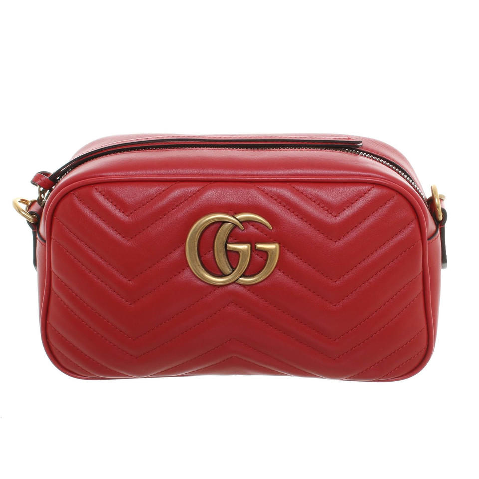 Gucci Marmont Matelasse Bag in Rot - Second Hand Gucci Marmont Matelasse Bag in Rot gebraucht ...