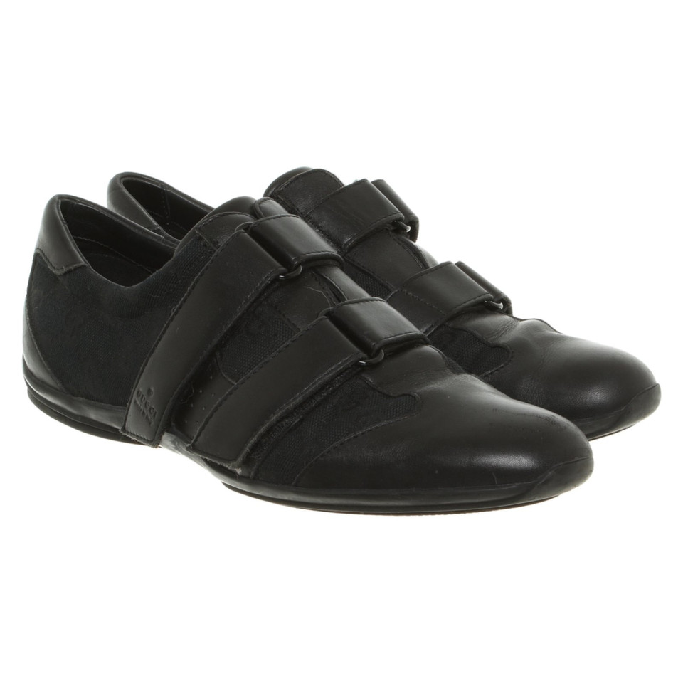 Gucci Chaussures de sport en Cuir en Noir