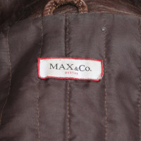 Max & Co Giacca/Cappotto in Pelle in Marrone