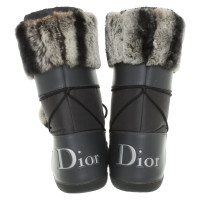 Christian Dior Stiefel in Grau