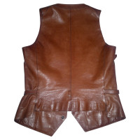 Hermès Leren vest in bruin