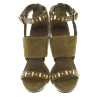 Tory Burch Sandales en vert olive