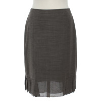 Akris Skirt Wool in Brown