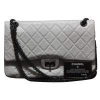 Chanel 2.55 Leer in Wit