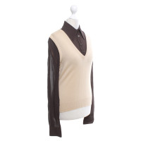 Moschino Cheap And Chic Top in Brown / Beige