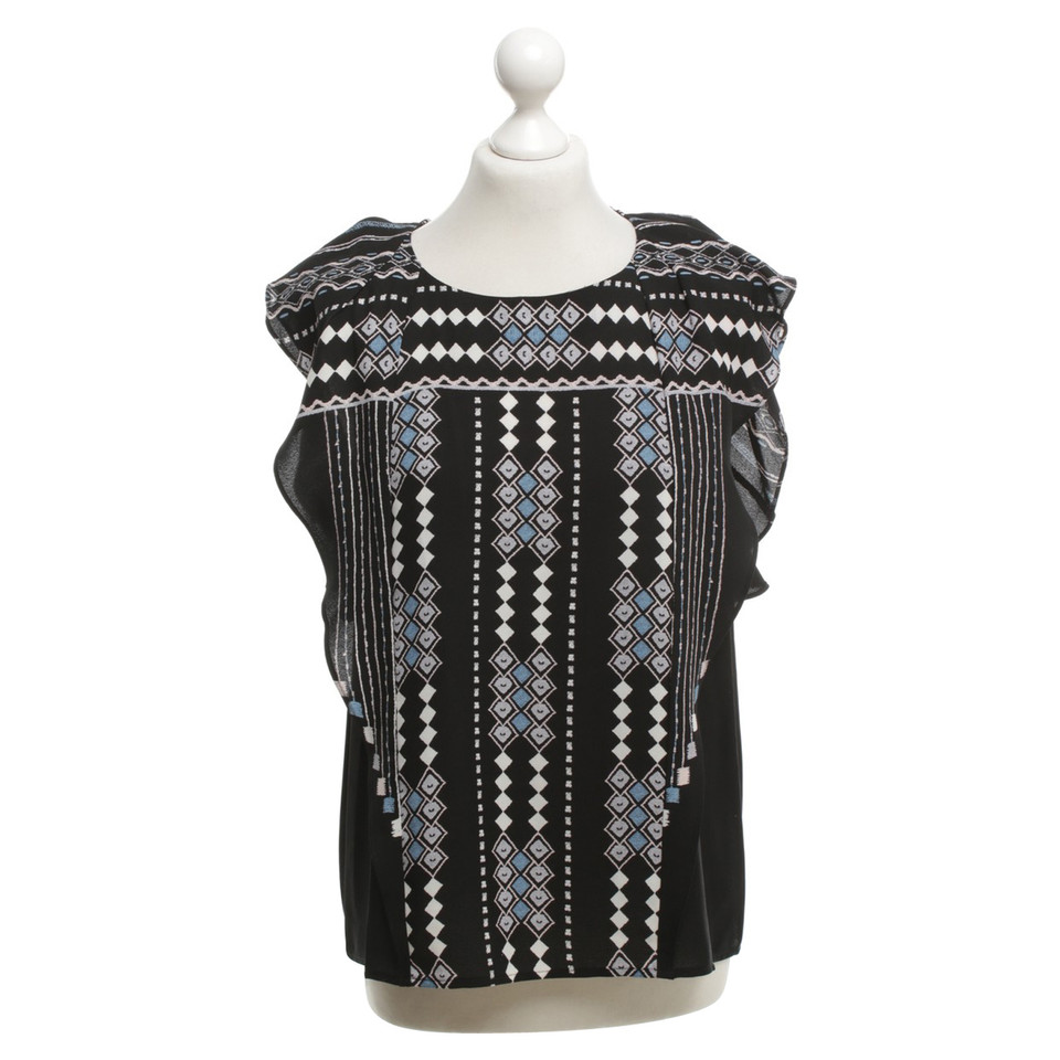 Bcbg Max Azria Top with ethno pattern