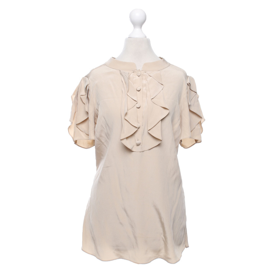 Temperley London Top Silk in Beige