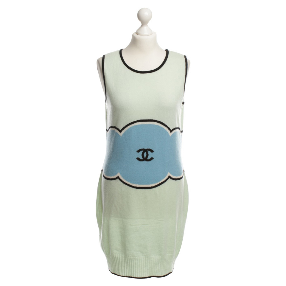 Chanel Cashmere dress in colorful