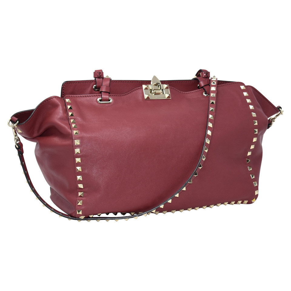 Valentino Garavani Rockstud Leer in Rood