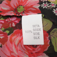 Anna Molinari Silk blouse with floral print
