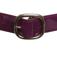 Céline Patent leather belt in purple