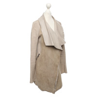 Sly 010 Giacca/Cappotto in Pelle in Beige