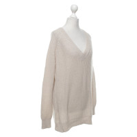 Theory Maglione in maglia di cashmere in crema