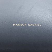 Mansur Gavriel Umhängetasche aus Leder in Blau