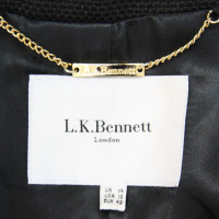 L.K. Bennett Mantel in Schwarz