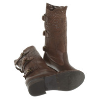 Twin Set Simona Barbieri Leather boots in brown