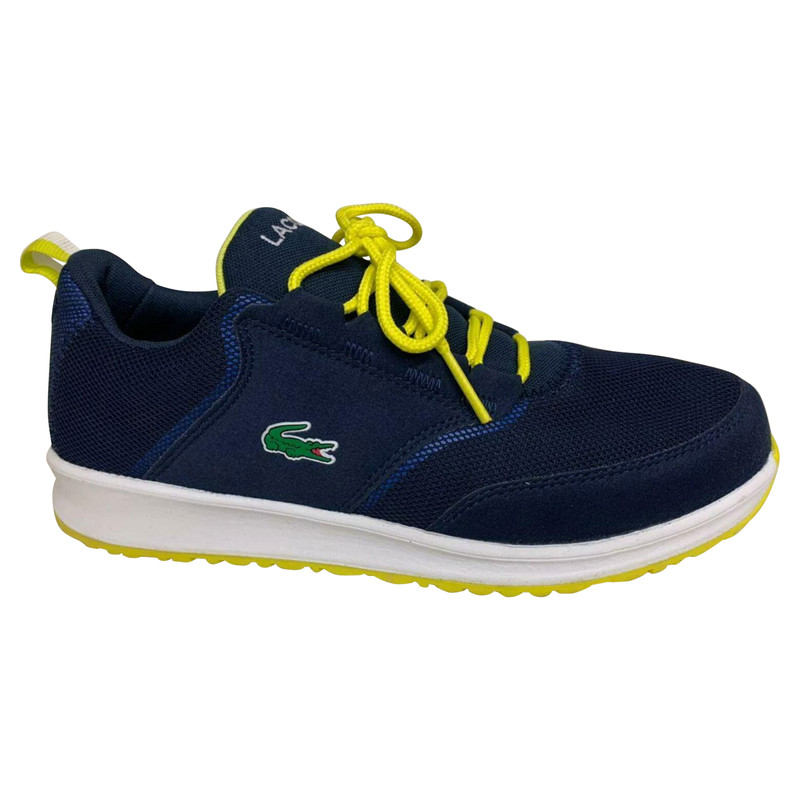 blue lacoste trainers