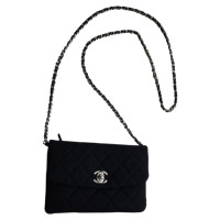 Chanel Classic Flap Bag Mini Square in Schwarz