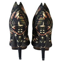 Alexander McQueen abstract floral print high heels