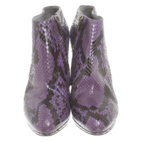 Sergio Rossi Snake leather ankle boots