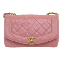 Chanel Classic Flap Bag Small Leer in Roze
