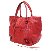 Balenciaga City Bag in Pelle in Rosso